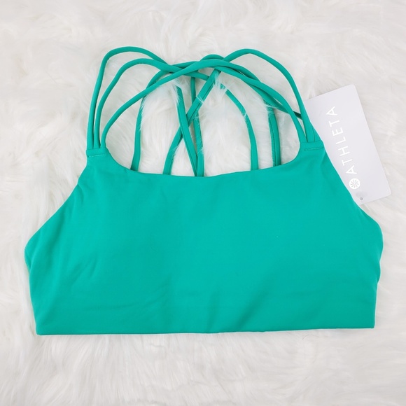 NWT Athleta Green Hyper Focused Bra - Picture 2 of 5
